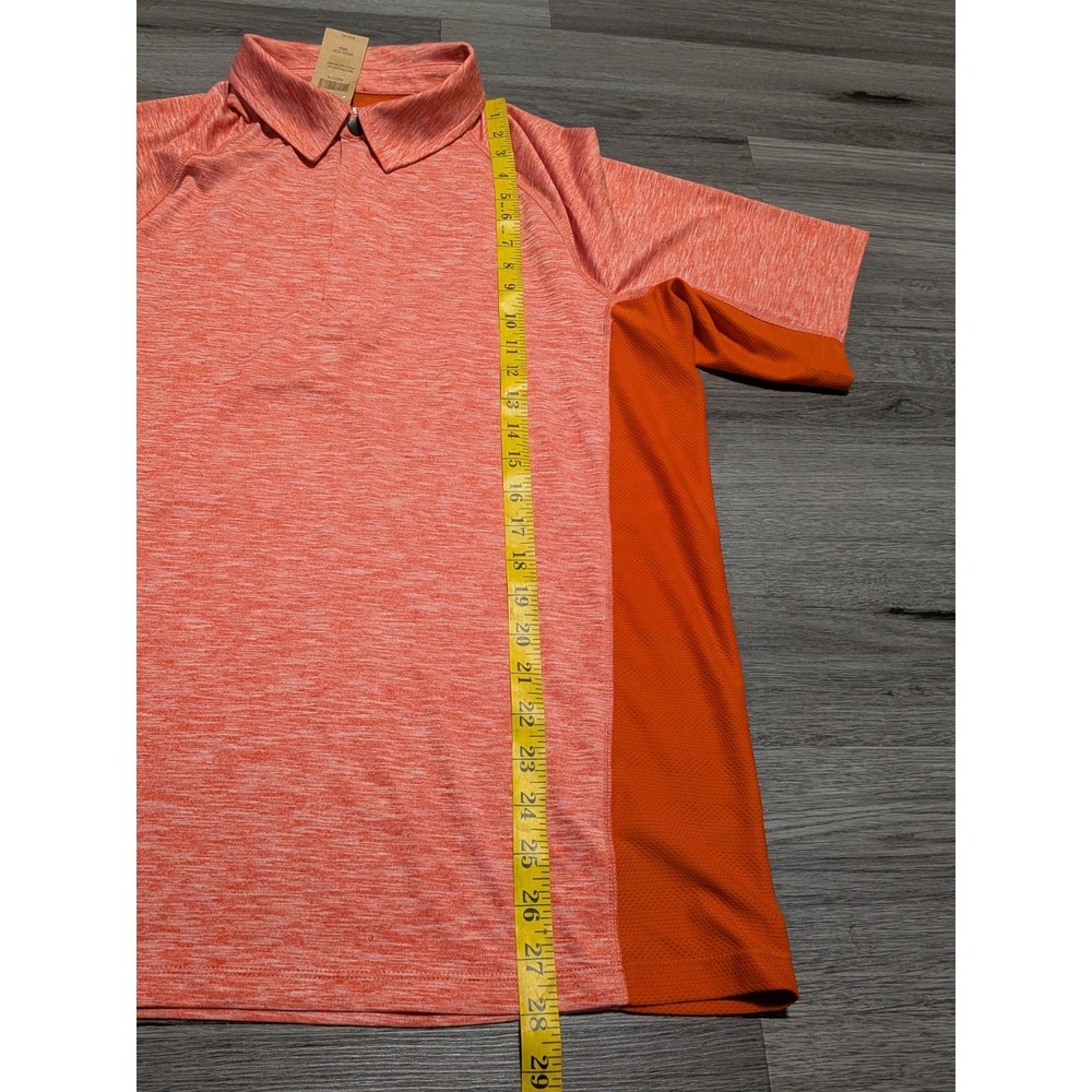 NWT Duluth Trading Men's Orange Breezeshooter Quarter Zip Vented Shirt Size M - Picture 4 of 6
